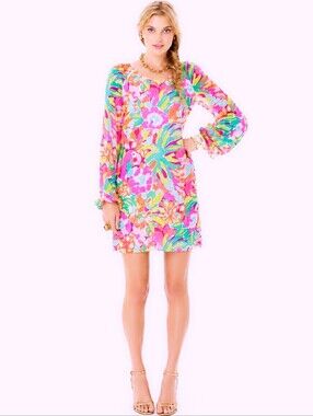 Lilly Pulitzer Carliegh tunic dress in Lulu flamingo bird size 0